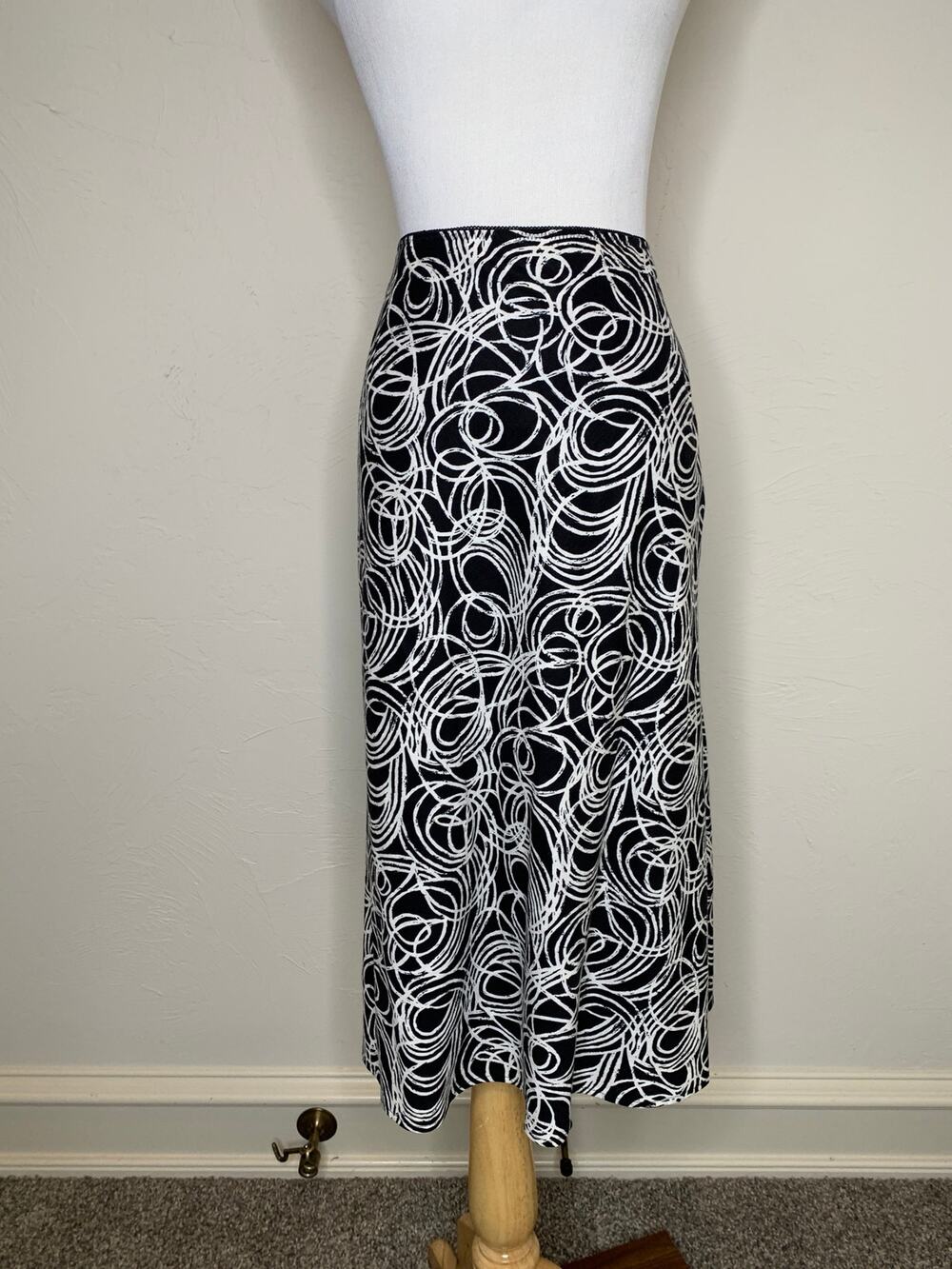 Talbots Vintage Mdii Skirt Sz 10 Petite Linen Blend Preppy Retro